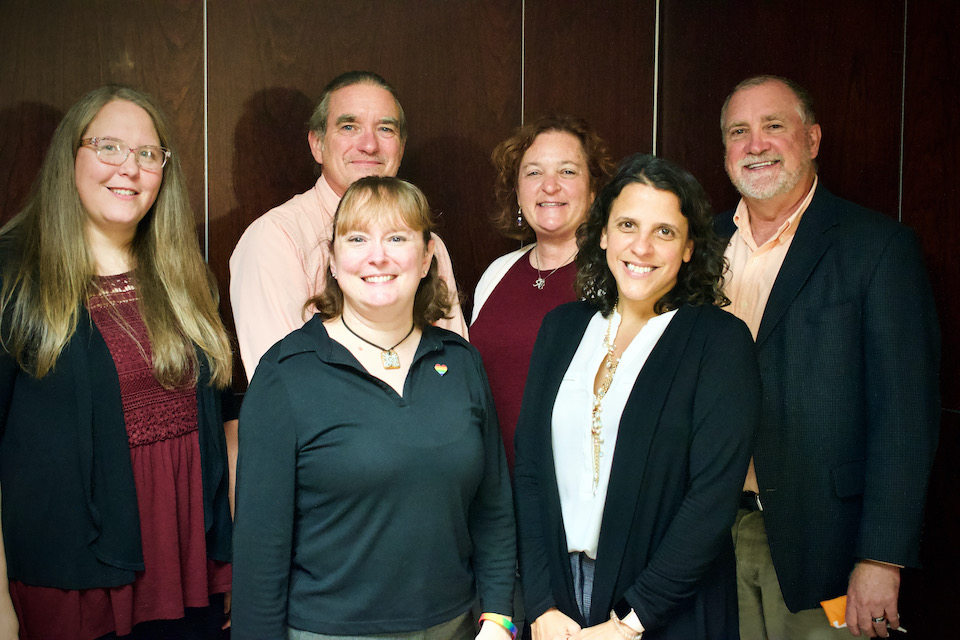 Counselor Ed Faculty pictured from L to R: Sherrie Bruner, Jeff Cochran, Laura Wheat, Melinda Gibbons, Casey Barrio Minton, Joel Diambra.